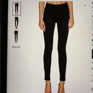 MOTHER High Rise Black Jeans